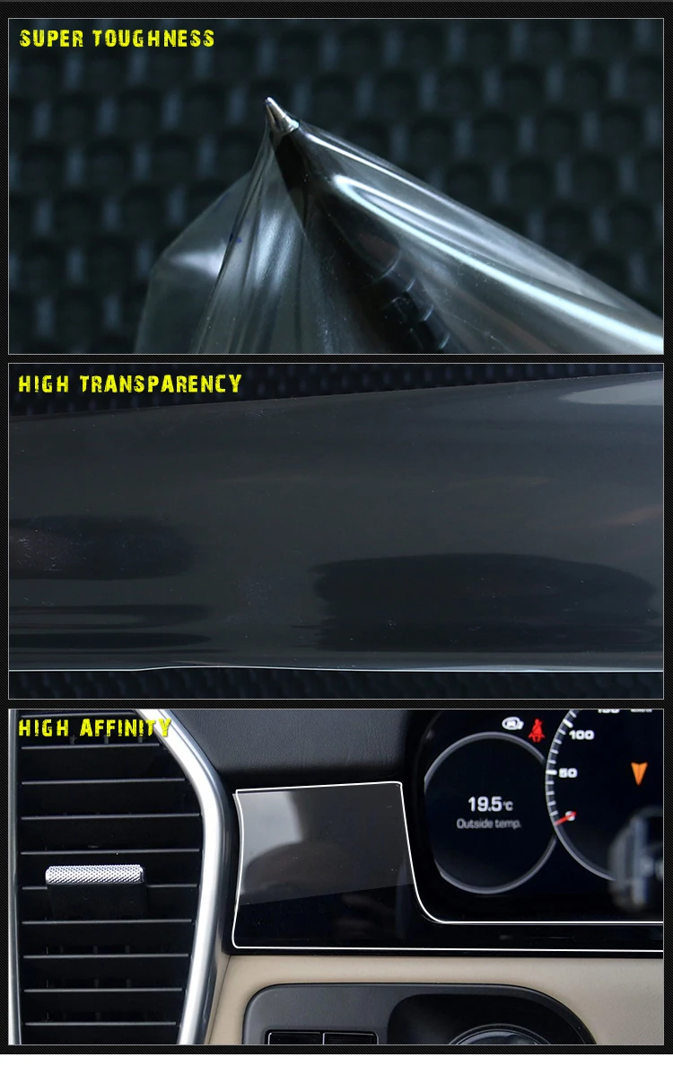 Автомобильный салон, Торпедо Шестерня протектор экрана прозрачная защитная пленка-стикер для Porsche Cayenne аксессуары