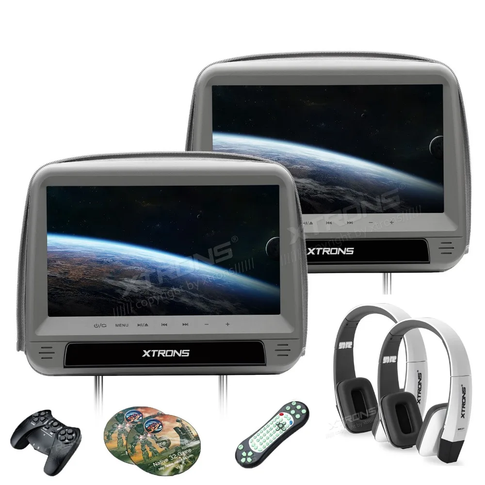 XTRONS Monitor 9 ''pollici Pannello Digitale HD di Copertina In Pelle Auto  Poggiatesta Lettori DVD Disegno Della Chiusura Lampo HDMI HDMI Port + 2  cuffie IR|design monitor|hd monitorcar hd monitor - AliExpress