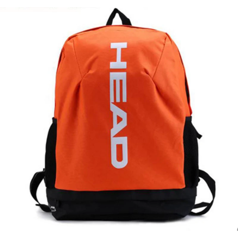 Головной теннисной ракетки мешок профессиональный открытый спортивный рюкзак может держать 1-2 ракетки с дышащей независимая обувь сумка для мужчин - Цвет: Orange