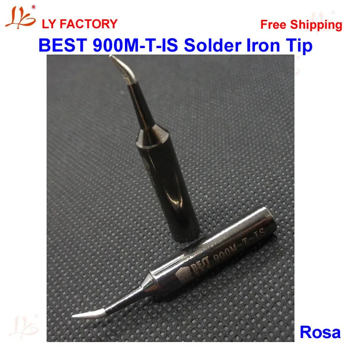 BEST Bent Needle Tip 936 Black Gold Steel Soldering Station Universal Solder Iron Tip 900M T IS