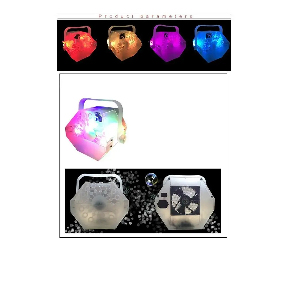 

Adeeing Creative LED Lamp Romantic Stage lights Bubble Machine Great for Wedding Birthday Parties Festivals