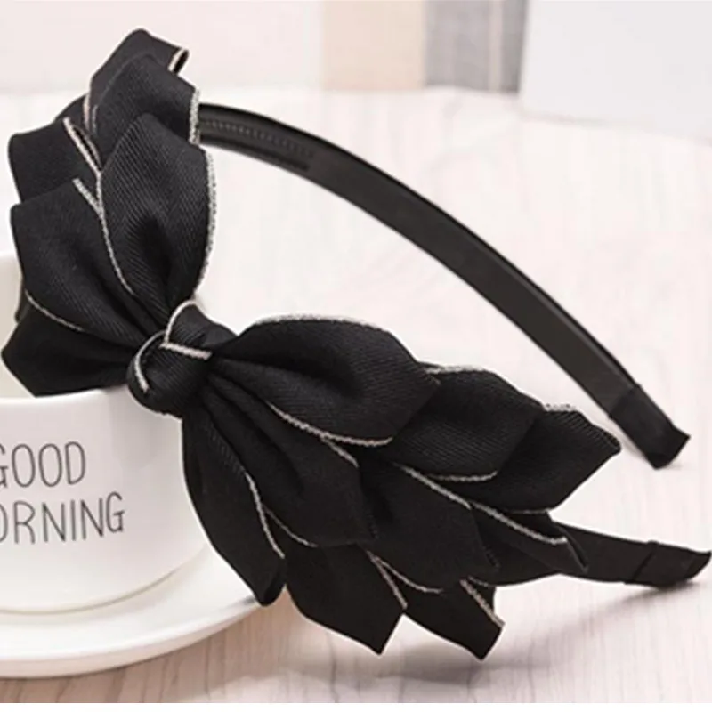 Vintage Korean Red Bow Hairband for Women - Elegant Wedding or Everyday Accessory