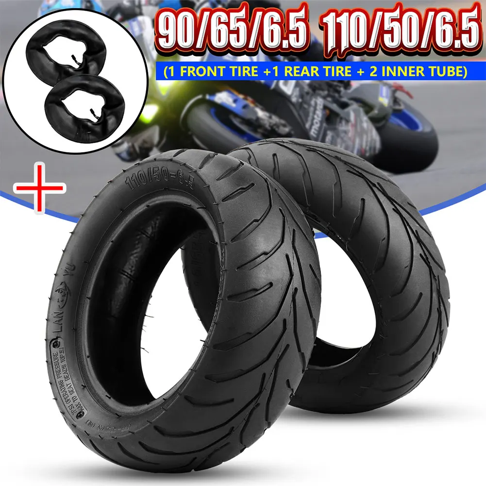 

2019 Front Rear Tire+Inner Tube 90/65/6.5 110/50/6.5 for 47cc 49cc Mini Pocket Bike CSL88