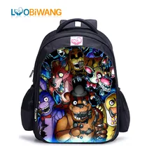 LUOBIWANG Five Nights At Freddy's Schoolbag Backpacks Bonnie Fazbear Foxy Freddy Chica School Bags for Teenager Kids Bags LUOBIWANG Five Nights At Freddy's Schoolbag Backpacks Bonnie Fazbear Foxy Freddy Chica School Bags for Teenager Kids Bags