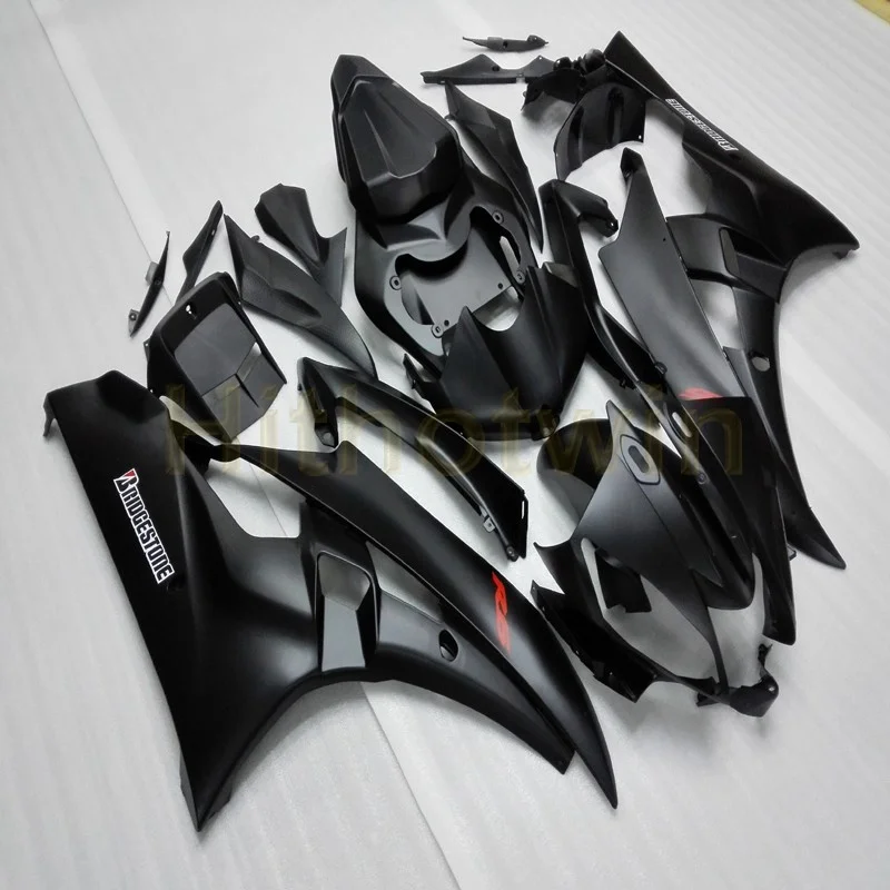 

Screws+Custom black Injection mold motorcycle body kit for Yamaha YZF-R6 06 07 YZF R6 2006 2007 ABS Fairing