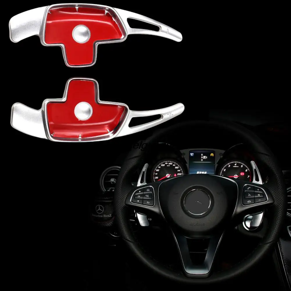 3 colors Car Steering Wheel Paddle Shift Paddle Shifters for Mercedes Benz 2015 16 GLC Class GLC200 GLC260 GLC300 ( Except AMG )