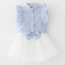 Girls-Dress--Summer-Style-Girls-Clothing-Sets-Butterfly-Sleeve-Kids-Clothes-Striped-T-shirt-Bow.jpg_220x220