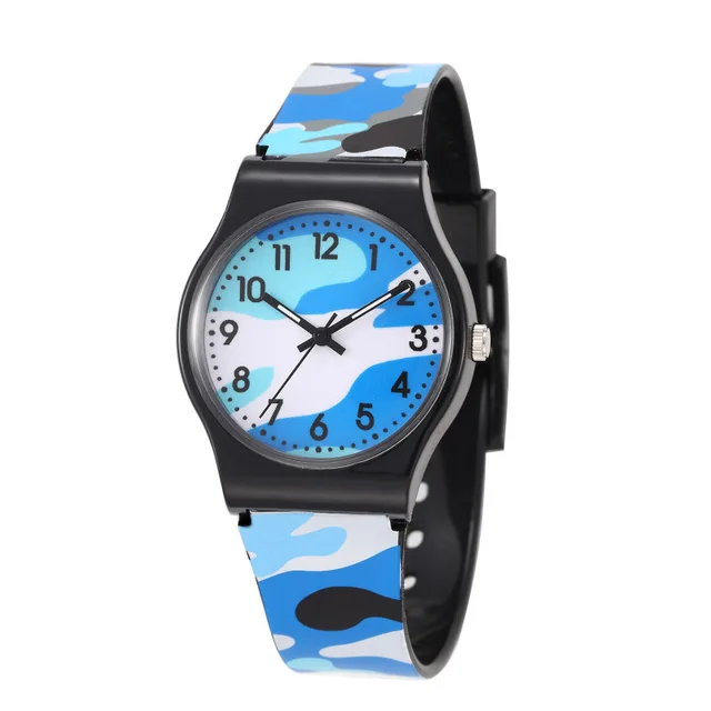 Children Watches Camouflage Style Kids Watch Quartz Wristwatch For Girls Boy Rub Children Watches Camouflage Style Kids Watch Quartz Wristwatch For Girls Boy Rub