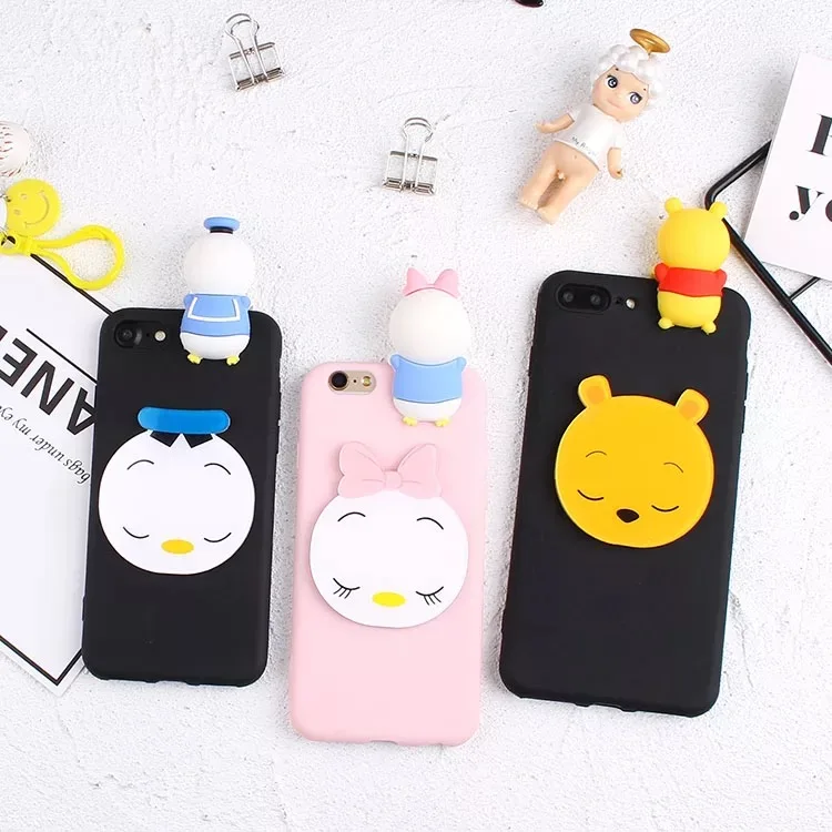 3D Dolls Mickey Minnie Cases For Samsung A510 A710 Phone A520 A720 Back Cover A5 2018 A7 Capa |