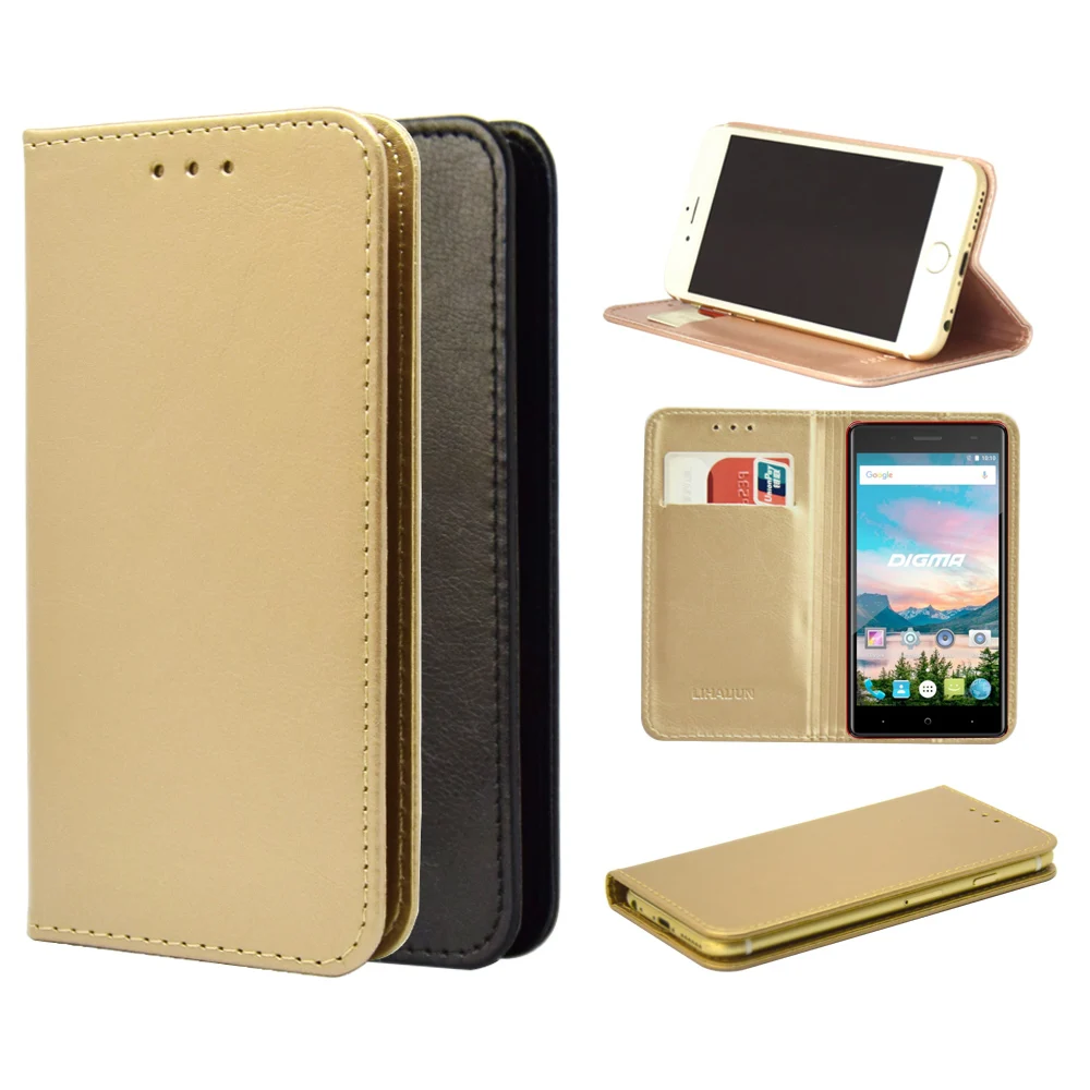 

LIHAIJUN Luxury Book Wallet PU Leather Flip Case Stand Card Holder Case Cover For Digma Hit Q500 3G
