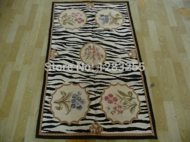 

Handmade French Auburn Pine Foot 100% Wool Carpet Sofa Blanket Vintage Modernism Natural Sheep Wool