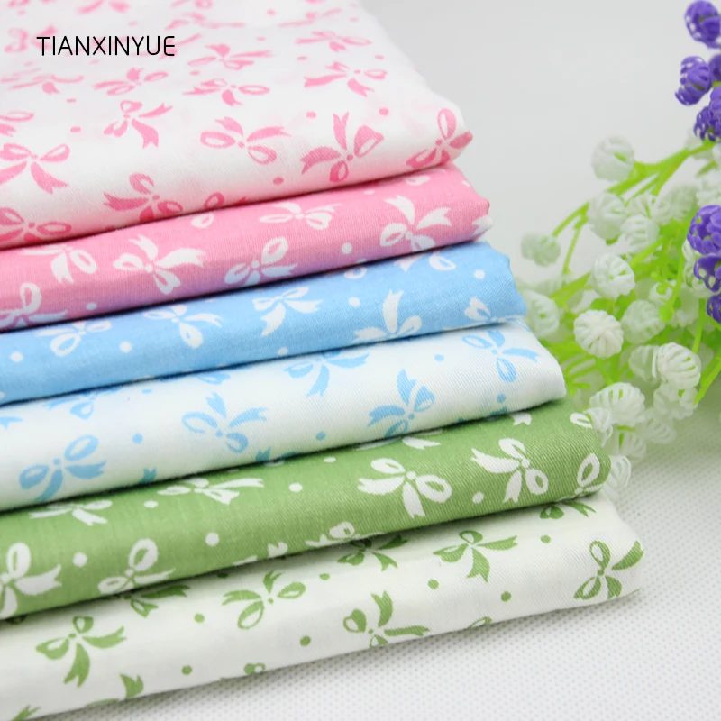 TIANXINYUE 6 шт. 50*40 см Ткань банта Ткань Хлопок Ткань для шитья лоскутное домашнее текстильное изделие ткань для тела
