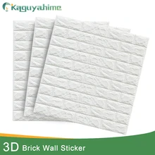 Kaguyahime 3D Wall Stickers Waterproof Decor Self Adhesive Wallpaper TV Background For Room Bedroom DIY Brick Marble Wallpaper