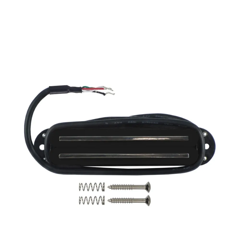 

FLEOR Guitar Pickup Dual Rail Humbucker Hot Rail Pickup Ceramic Magnet Low Noise for Electric Guitar Parts,Black
