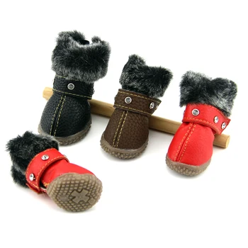 

Bling Rhinestone Winter Dog Shoes Casual Snow Boots Warm Shoes Pet Shoes Chihuahua Yorkie Schnauzer Shiba French Bulldog Boxer