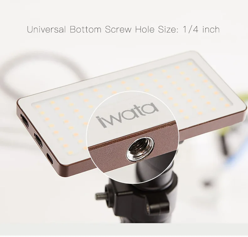 Ультратонкий Светодиодный светильник Ulanzi Iwata с регулируемой яркостью и USB встроенным аккумулятором для студийной фотосъемки, заполняющий светильник ing 3000-5500K для DSLR камер