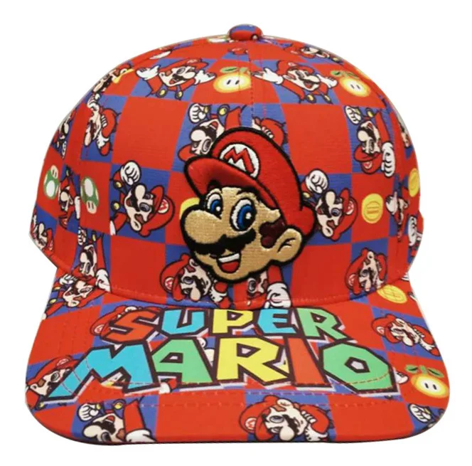 Аниме Super Mario Bros, фигурные шляпы, Марио Рик и Морти, хип-хоп шапки для взрослых мальчиков и девочек, косплей шапки, игрушки, подарки на день рождения