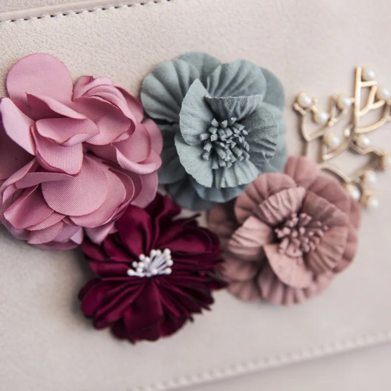 Designer Flower Women Backpack Small High Quality Beading School Bags For Girls multifunctional backpack female shoulder bag (12)