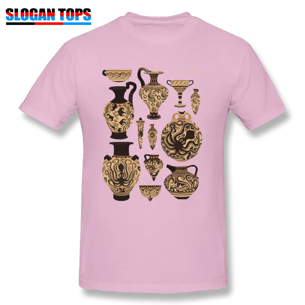 Geek Late Minoan Ceramics 19245 Men Tshirts Newest NEW YEAR DAY Short Sleeve Tops T Shirt Round Collar 100% Cotton Tops & Tees Late Minoan Ceramics 19245 pink