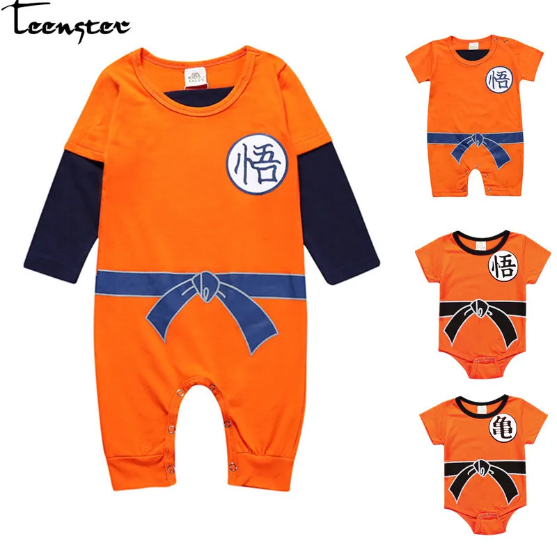 Teenster الطفل الملابس رومبير القطن الكرتون الشمس وو كونغ شخصية الطفل الصبي السروال القصير الأزياء الوليد الرضع زي Teenster الطفل الملابس رومبير القطن الكرتون الشمس وو كونغ شخصية الطفل الصبي السروال القصير الأزياء الوليد الرضع زي