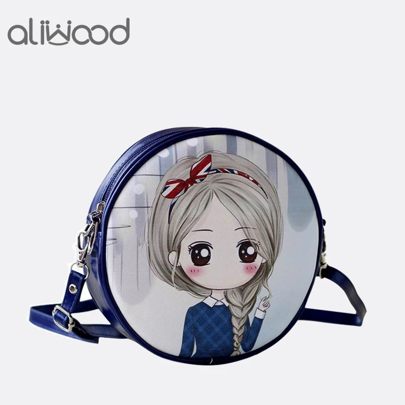 2017 جديد الكرتون المرأة حقيبة جولة الطباعة البسيطة Crossbody حقيبة بو الجلود الإناث حقائب كتف للفتيات الأطفال حقيبة ساع 2017 جديد الكرتون المرأة حقيبة جولة الطباعة البسيطة Crossbody حقيبة بو الجلود الإناث حقائب كتف للفتيات الأطفال حقيبة ساع