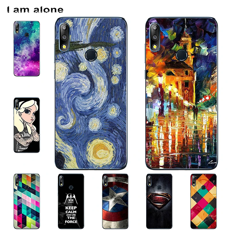 

I am alone Phone Case For Asus Zenfone Max Pro (M2) ZB631KL 6.26 inch Soft TPU Mobile Fashion Black Bags Free Shipping