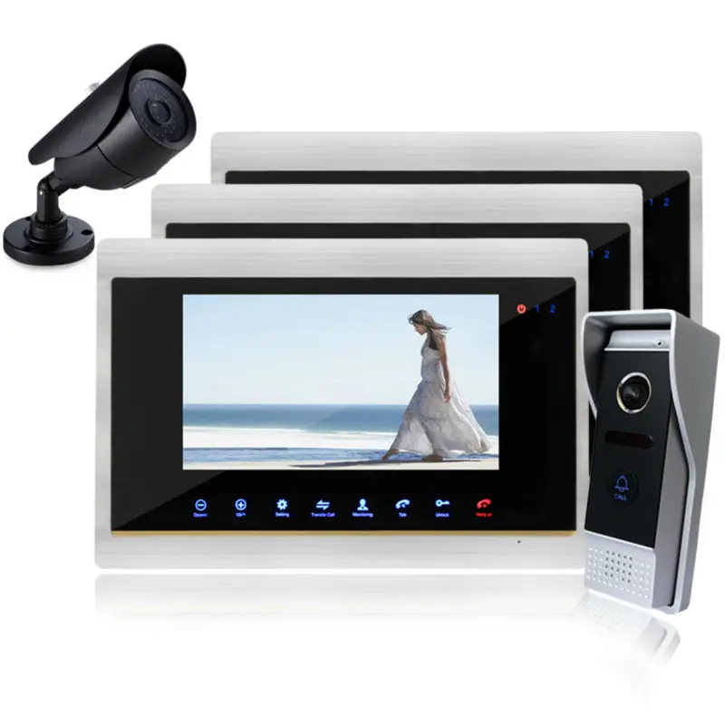 Homefong 7 Inch TFT Touch Screen Color Video font b Door b font Phone Night Version
