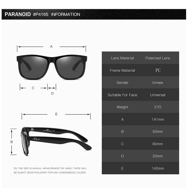 HGE-H Summer New Style Polarized Sunglasses Men Women Fashion Square Sun Glasses Travel UV Goggles Alloy Hinges Are Durable KD23