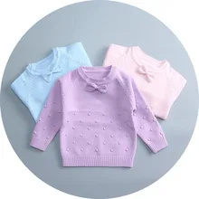 Зимний Детский свитер для девочек Круглый воротник свитер для детей, свитер для детей, свитер, пальто, кардиган высокое качество