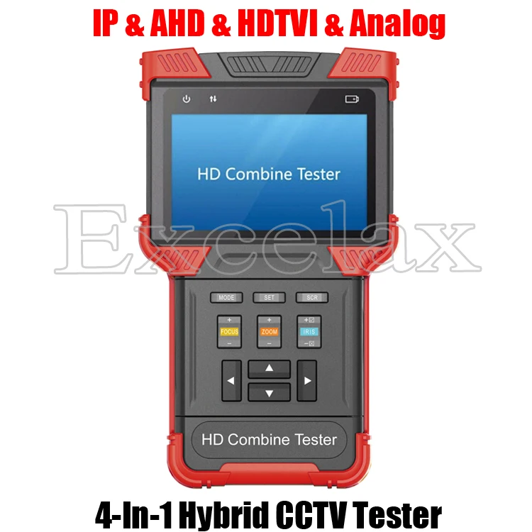 4 в 1 1080 P AHD TVI 5MP IP CVBS аналоговый 4-в ЖК-дисплей ONVIF PoE TDR PSE 12 V 2A из CCTV Камера видео тестер Гибридный HD комбинированный монитор