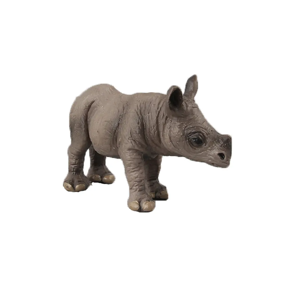 Претендует игрушки носорога модель игрушка фигурка модель Обучающие игрушки эмулированный коллекционеров подарок для детей A8724 - Цвет: B