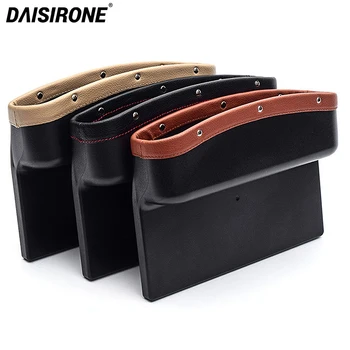 

Car Seat Crevice Storage Organizer Box PU Leather Car Seat Gap Wallet Phone Coins Cigarette Keys Cards Case Pocket Holder