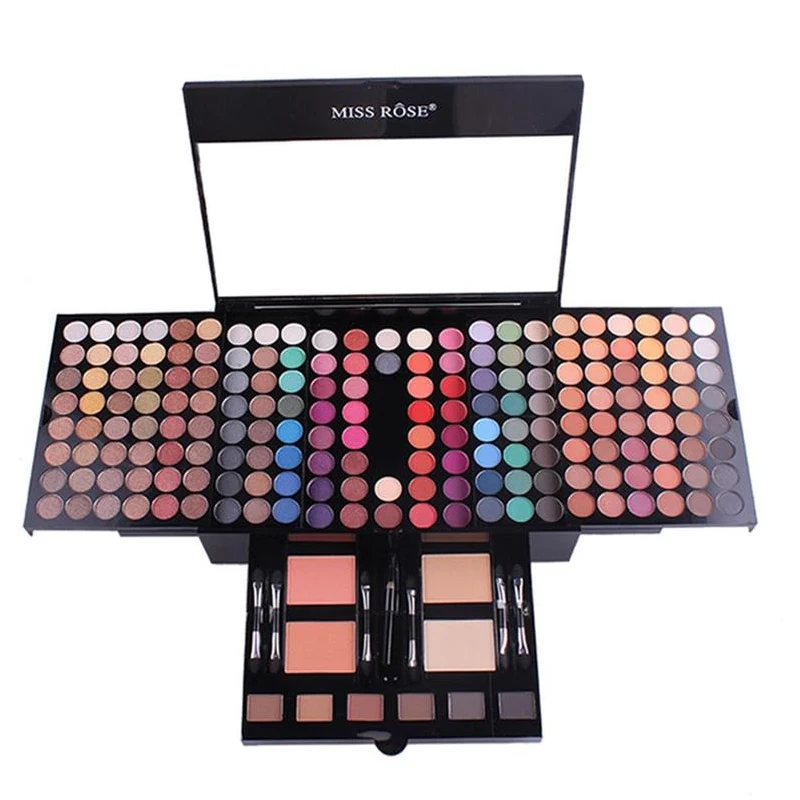 

MISS ROSE Eyeshadow Palette 180 Colors Professional Waterproof Eye Shadow Set Pro Long Lasting Eye Makeup Blush Palette Cosmetic