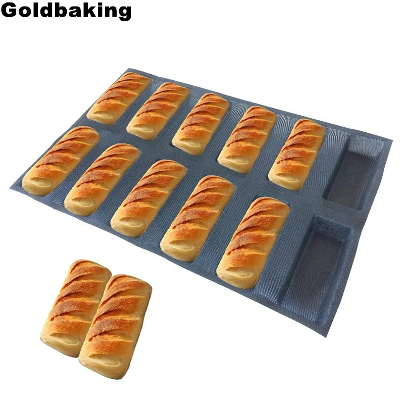 Goldbaking Перфорированные Силиконовые квадратные формы для хлеба антипригарный