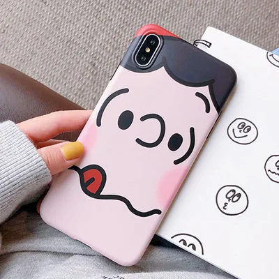 girl GlamPhoneCase милый мультфильм мальчик девочка чехол для iPhone X Xs Max XR 8 7 Простая мягкая задняя чехол для iPhone 8 7 6 6S Plus чехлы - Цвет: girl