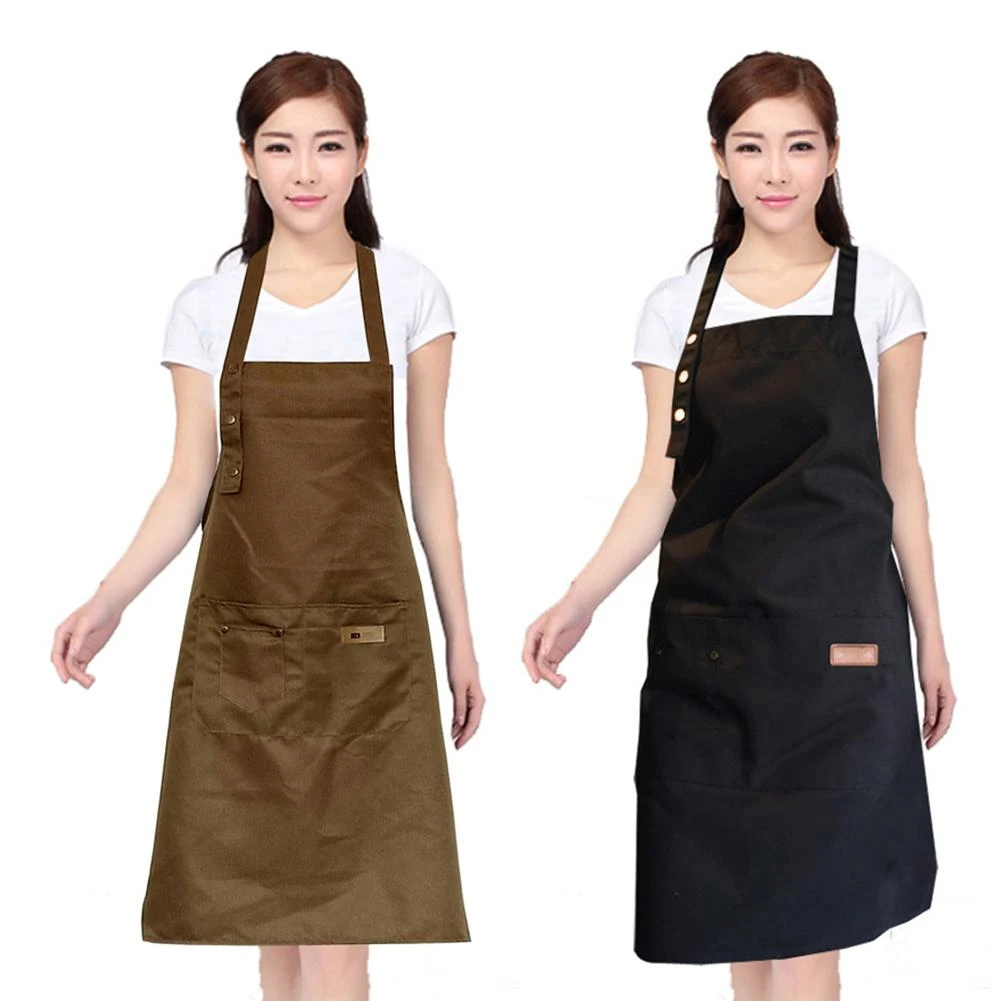 Lady Women Men Adjustable Canvas High Grade Kitchen Apron For Cooking Baking Restaurant Manicure Nail Salon Home Prevent Oil Aprons Aliexpress
