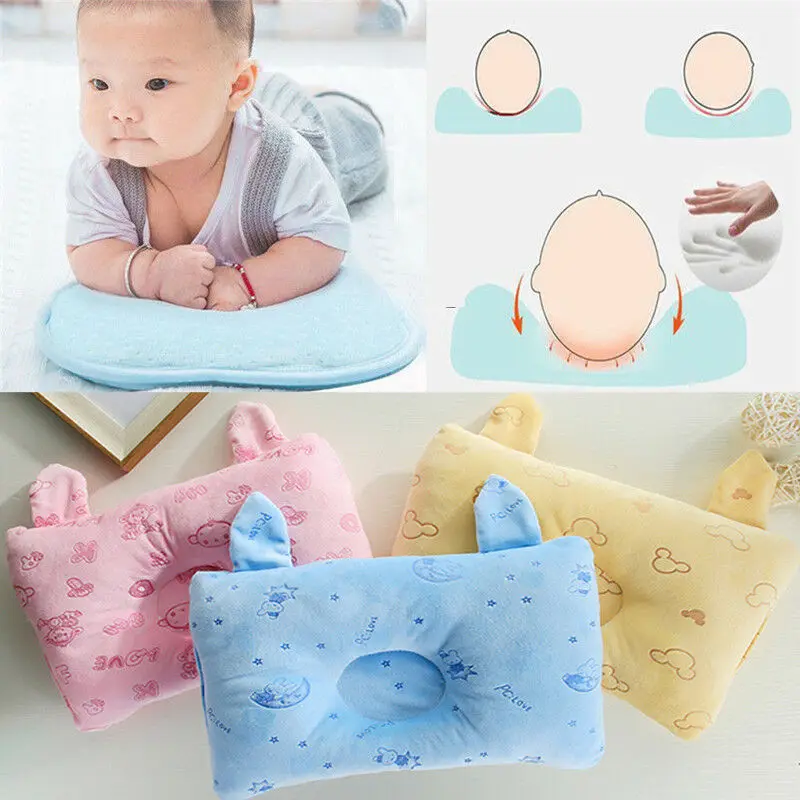 

Pudcoco 2019 Cute Baby Shaping Pillows Newborn Infant Pillow Memory Foam Positioner Prevent Flat Head Anti Roll Kids Bedding