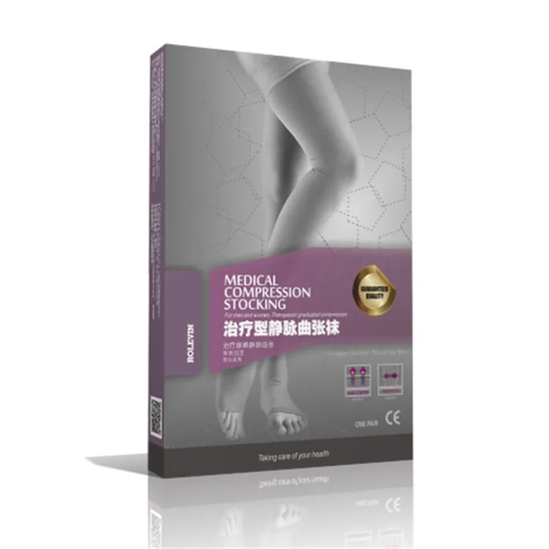 Cheap Price High Quality Medical Varicose Elastic Sockstight Medical Compression Stockings Above Knee OpenClose Toe (5)