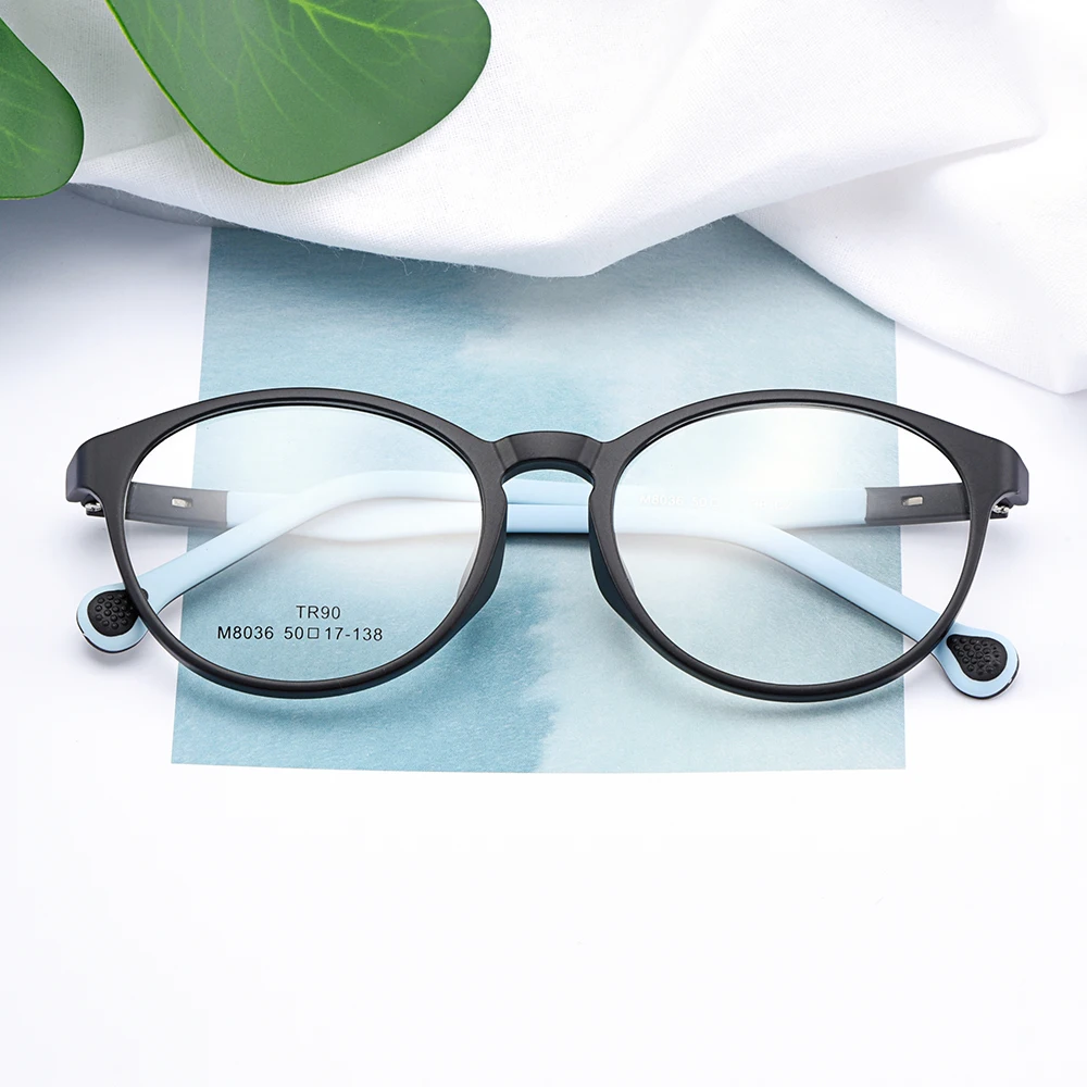 

BAONONG Trendy Ultralight TR90 Full Rim Round Optical Glasses Frames For Girls Prescription Eyeglasses Spectacles Frame M8036