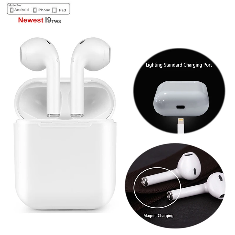 DoubleX Mini IFANS I9S TWS Wireless earphone Bluetooth Earphone Invisible Earbuds With Mic For Iphone X 8 7 Samsung xiaomi huaw
