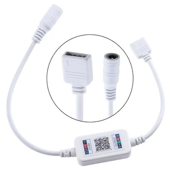 

DC 12 V 24 V APP Bluetooth RGB Controller Music RGB Led Controller For Strip Conducted Light 5050 4 Pin mini RGB Controller