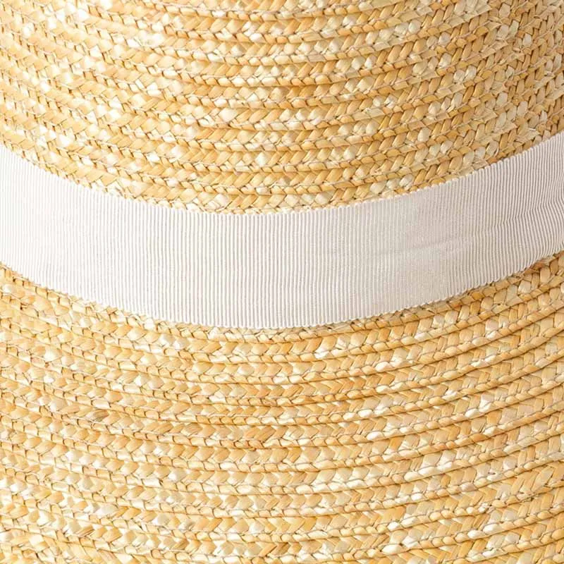 Женская летняя большая широкополая шляпа, соломенная шляпа из пшеницы с черной белой лентой, Кружевной Галстук 15 см с широкими полями, Солнцезащитная шляпа с защитой от ультрафиолета, пляжная кепка