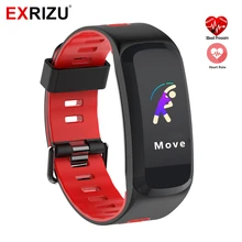 EXRIZU смарт-браслет Фитнес браслет IP68 Водонепроницаемый крови Давление крови кислородом монитор сердечного ритма Podemeter для iOS/Android