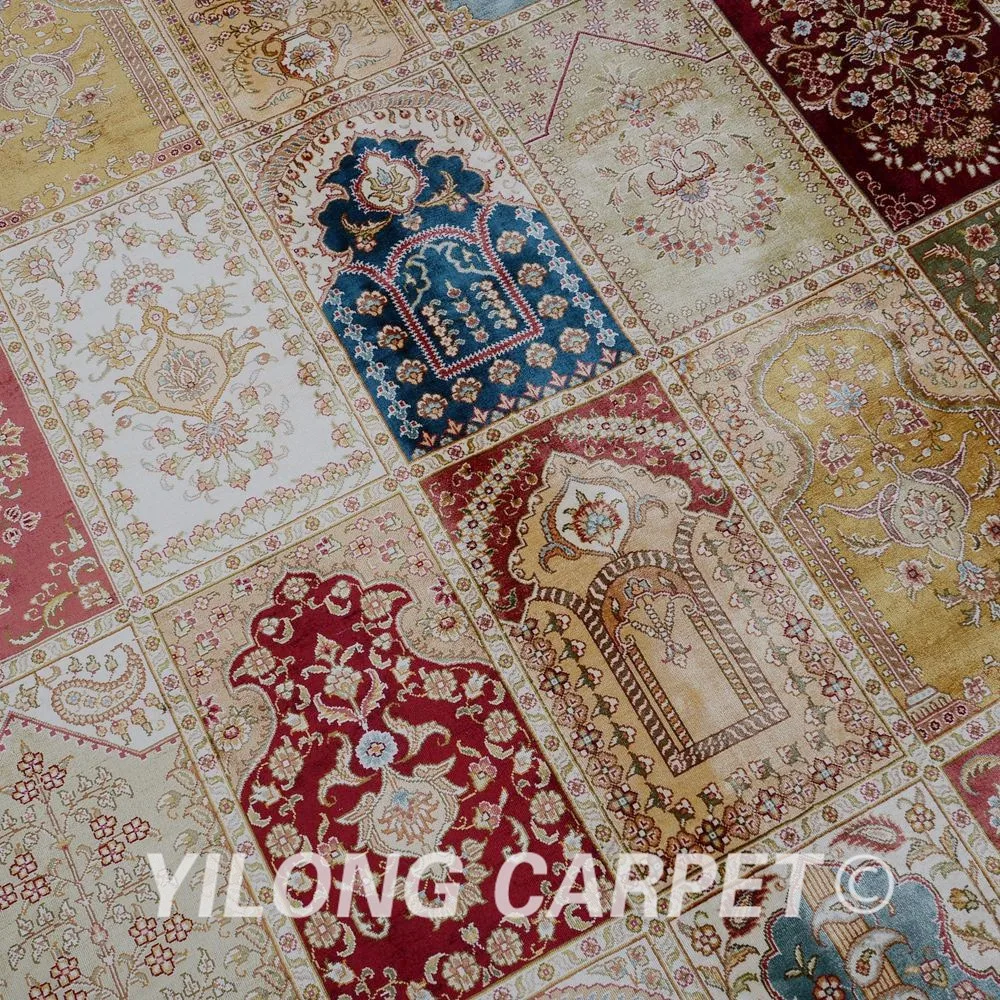 Yilong 5,5 'x8. 2' Античная hand made персидский ковер Тебриз темно-синие ручной работы турецкий ковер (1679)