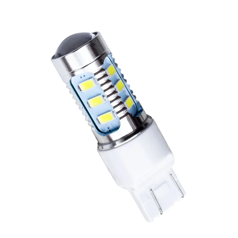 2 шт. T20 7443 7515 W21/5 W 15 W SMD 5630 5730 светодиодный автомобиль хвост лампы 21/5 Вт стоп-сигналы Авто Противотуманные огни поворотники белый цвет красный, желтый 12V