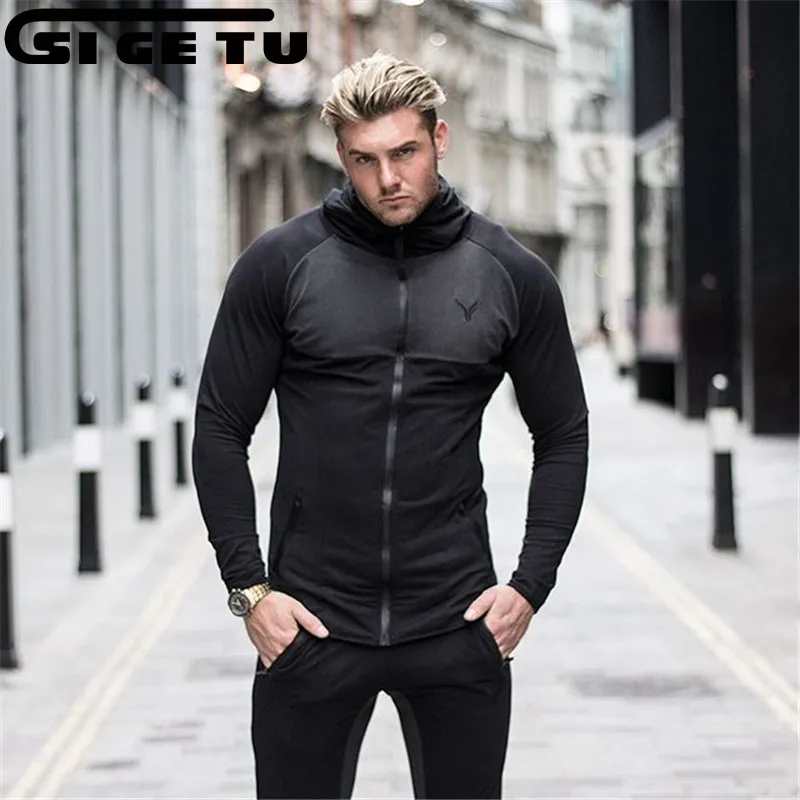 2017new Sport Jackets Hooded Athletic Suits For Men Running Jackets ...