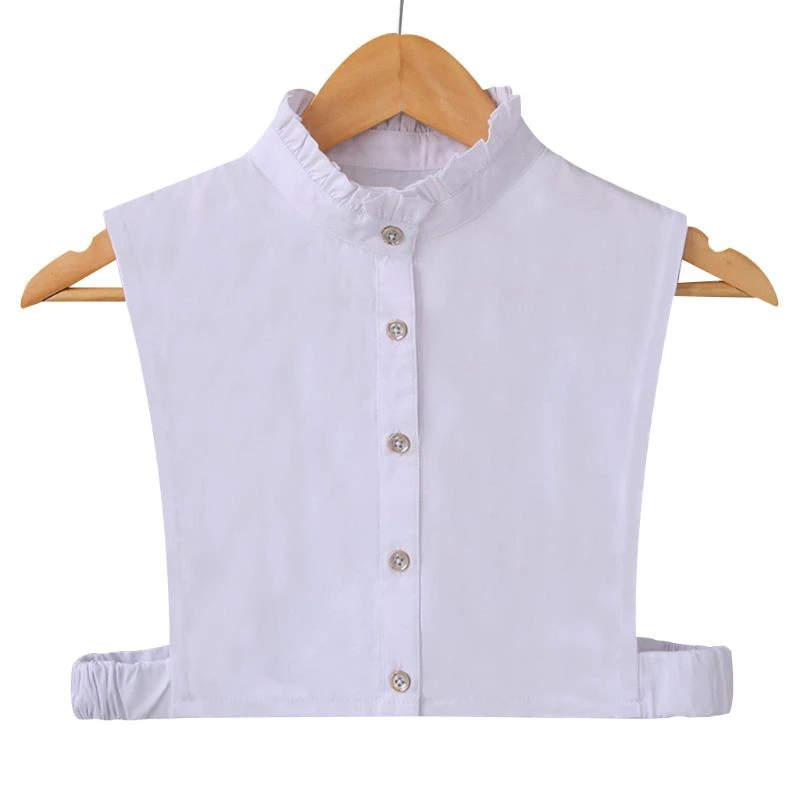 Con solapa cuello desmontable para mujeres de Encaje Camisa Collar Gargantilla Collar capa falso falso