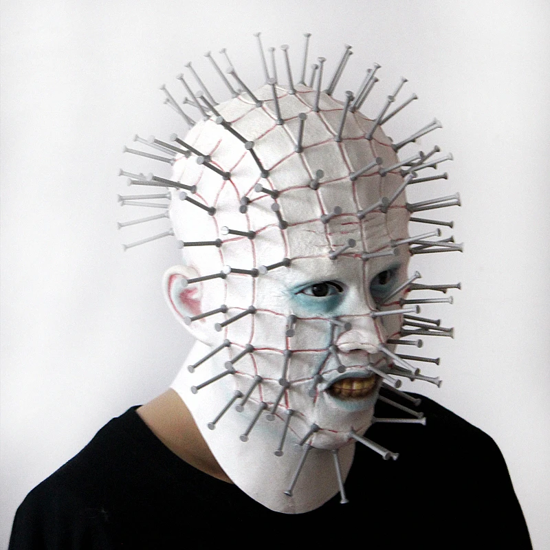 Hellraiser Pinhead латекс маска MEZCO три нулевых Pinhead Sideshow накладная латексная страшная маска на Хэллоуин убийц Косплэй костюм