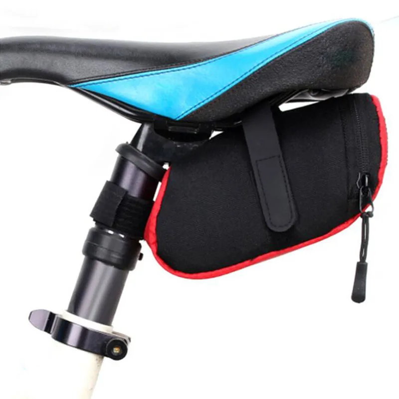 Waterproof Mini Mountain Bike Saddle Bag Pouchs Road Bicycle Back Seat Tail Rear Pouch Outdoor Cycling Seatpost Bag|Сумки и корзины
