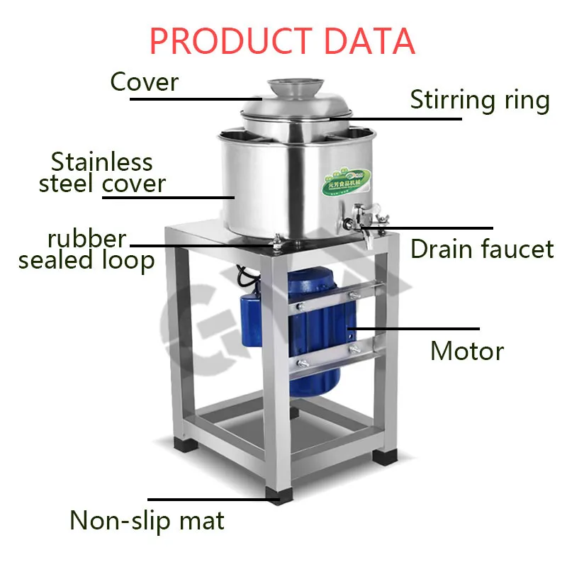 Высокоэффективный коммерческий meatball beater высокой емкости 8 кг/ч Мясорубка рыбы из нержавеющей стали электрическая мясорубка